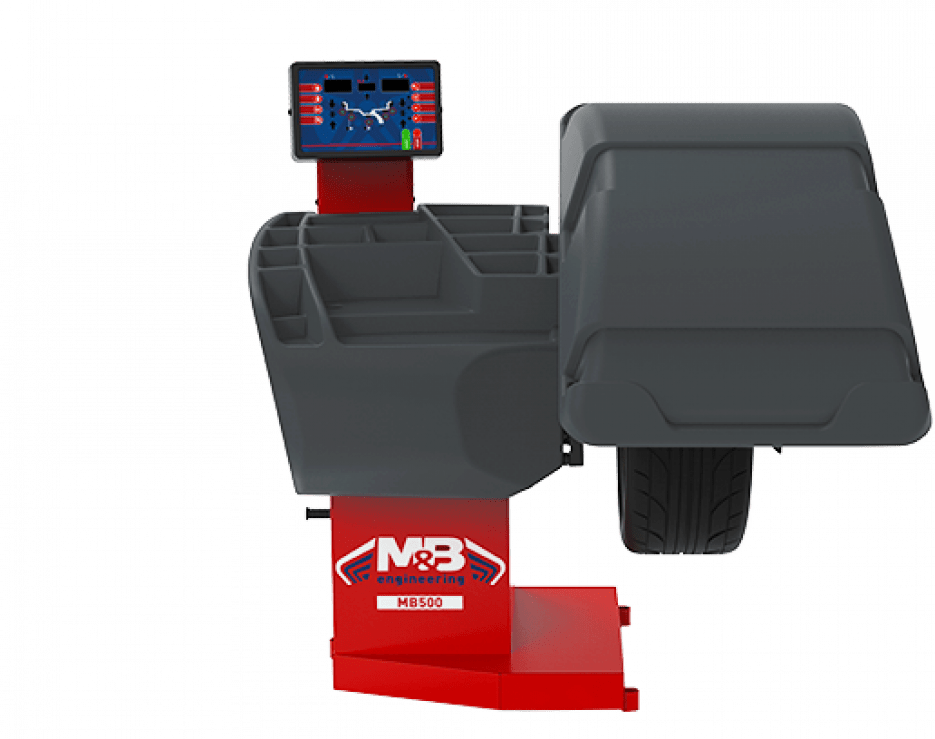 Балансировочный станок MB500 с сонаром, автоматическим вводом 3 параметров и лазерным указателем
